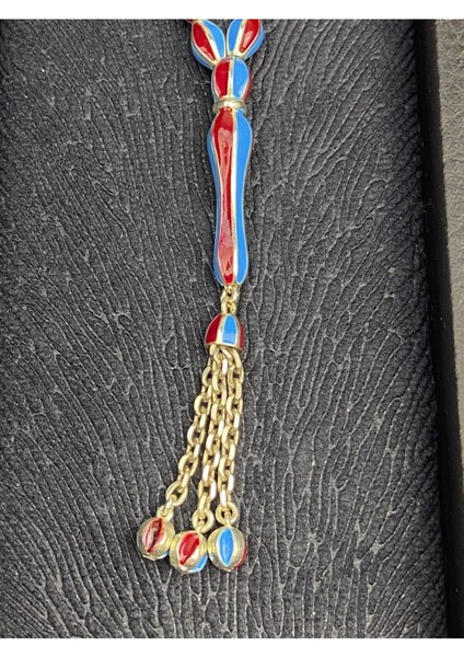 Mineli Taraftar Tesbih 925 Ayar Gümüş 24 Gram 20 cm modelleri