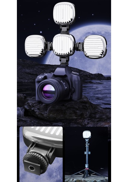 Ayarlanabilir Rgb Çekim Işığı Tripod Telefon Kamera Laptop Uyumlu Selfie Işığı Tiktok Video Çekim Işık