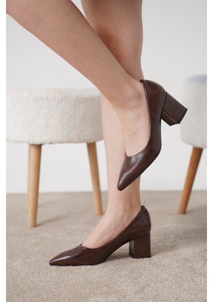 Gia Kadın Blok Topuklu Sivri Burun Stiletto & Topuklu Ayakkabı