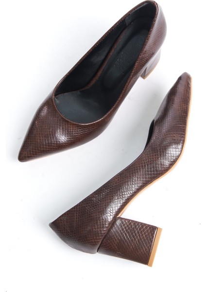 Gia Kadın Blok Topuklu Sivri Burun Stiletto & Topuklu Ayakkabı