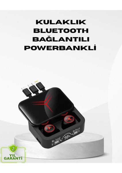 Bfs Powerbank Özellikli Bluetooth Kablosuz Kulaklık – Dokunmatik Kontrol, Uzun Pil Ömrü, Ergonomik Tasarım