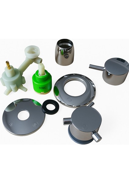 Duşakabin Şok Kompakt Batarya Takım Seti 4yollu 10CM modelleri