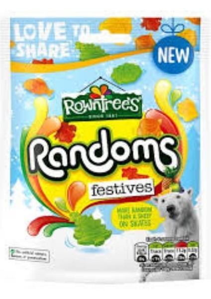 Randoms Festives Fruit Gummies 130 G (Meyve Aromalı Yumuşak Şeker)