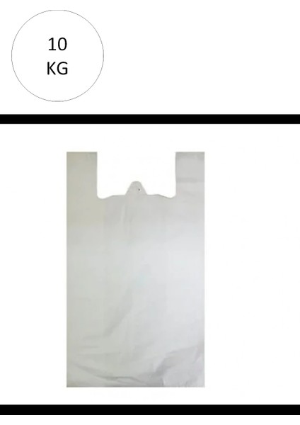 Beyaz Atlet Poşet Mini Boy 20x34 cm Takriben 2.350 Adet 10 Kg