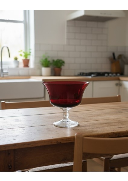 Büyük ayaklı renkli Kase ağız çapı 27 cm yüksekliği 25 cm fiyatları