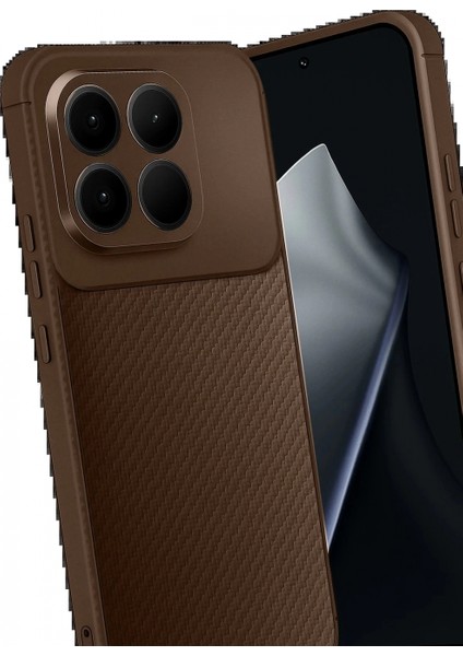 Xiaomi Mi 15T Auto Focus Karbon Kapak - Kahverengi modelleri