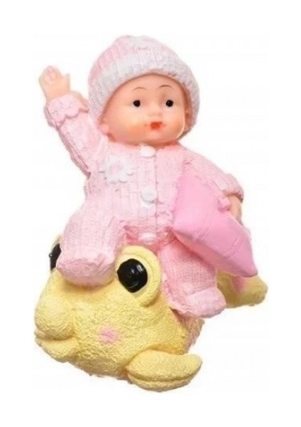 Decotown Hediyelik Sevimli Pembe Bebek Biblo Polyester Süs Eşyası fiyatları