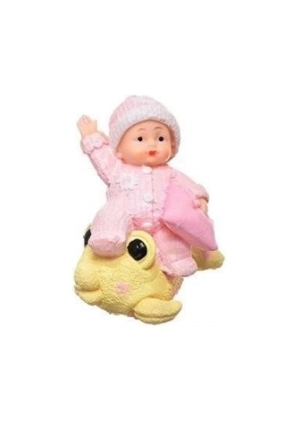 Decotown Hediyelik Sevimli Pembe Bebek Biblo Polyester Süs Eşyası fırsatları