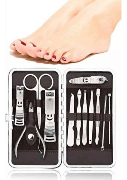 Bfs 12 Parça El Ayak Temizleme Pense Kir Temizleme Aparatı Kaş Cımbızı