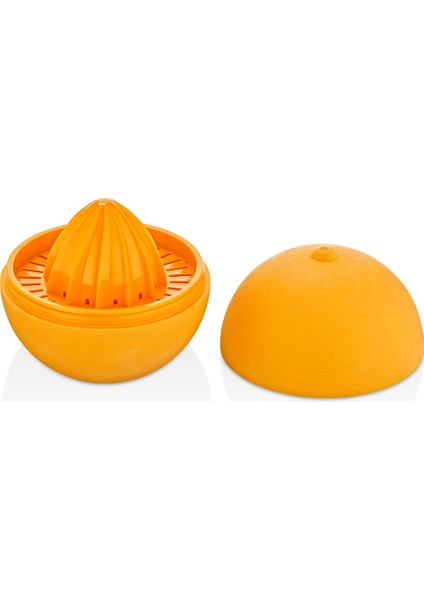Narenciye Sıkacağı Qlux Portakal Şeklinde Limon Sıkacağı Saklama Kabı L-00897