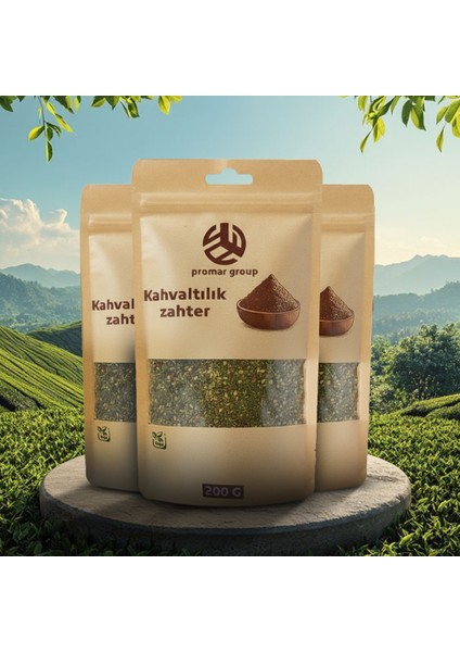 Doğal Kahvaltılık Yeşil Zahter 200 gr X3