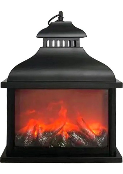 Dekoratif LED Işıklı Şömine (Usbli)