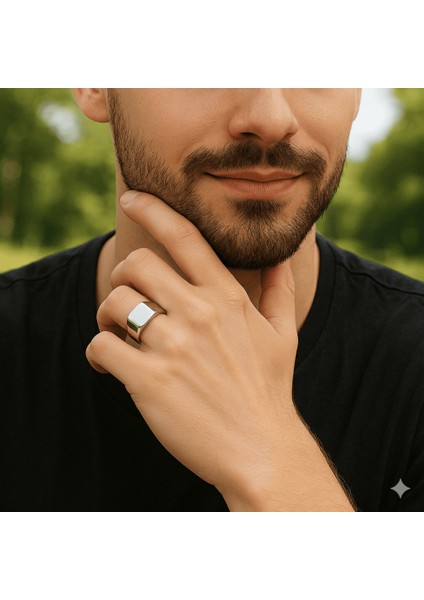 Gümüş Renk Isme Özel Yazılı 316L Kalite Paslanmaz Çelik Erkek Yüzük - 30 Ölçü fırsatları