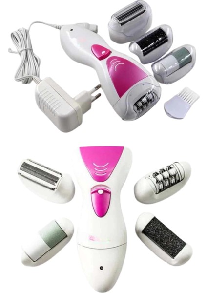 Bfs Ayak Törpü Başlıklı Epilatör Aleti 4 Başlıklı Taşınabilir Şarjlı Epilasyon Cihazı fırsatları