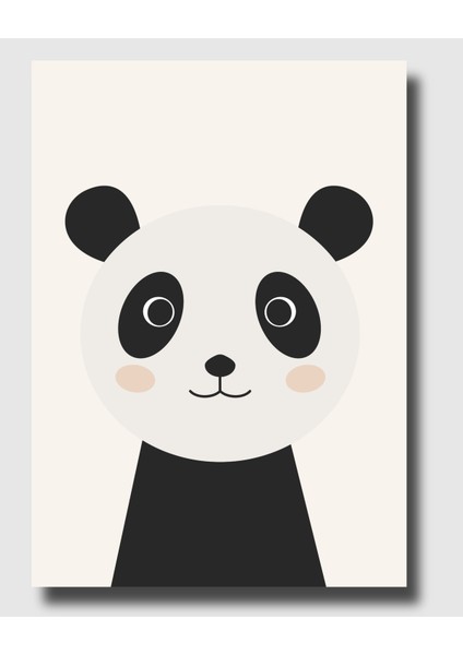 Çerçevesiz Poster | Çocuk Odası Hayvan Figürlü 3'lü Poster Seti |panda,tavşan,ayıcık,çocuk Odası Posteri fırsatları