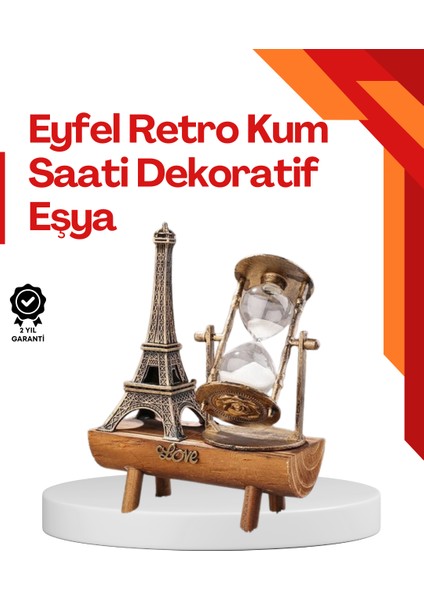 Drnds Masa Üstü Ahşap Kum Saati – Dekoratif, Dalı ve Şık