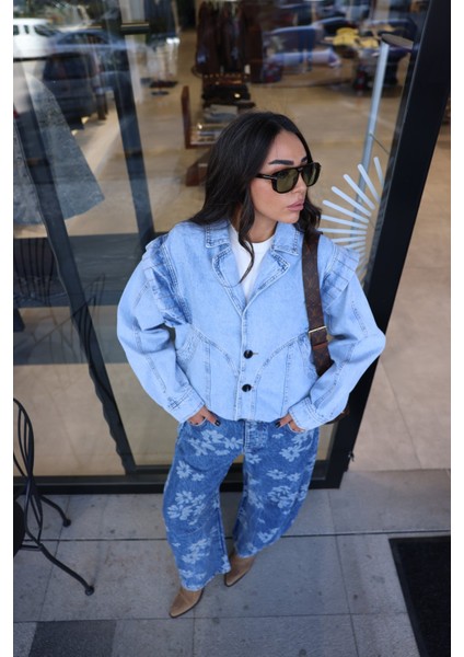 Kolları Fermuarlı Vintage Denim Ceket fiyatları