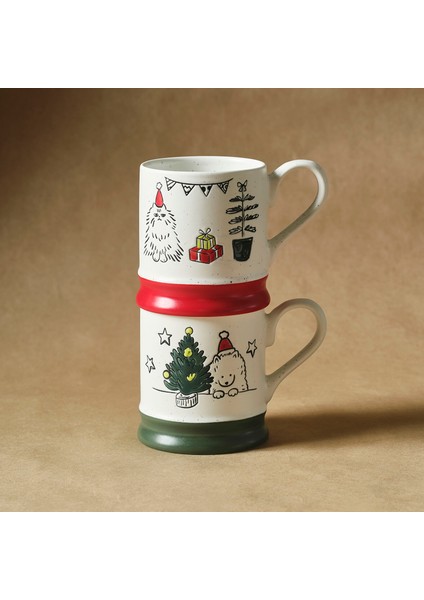 New Year Yılbaşı Kitty 2 Kişilik Kupa Seti 380 ml fiyatları