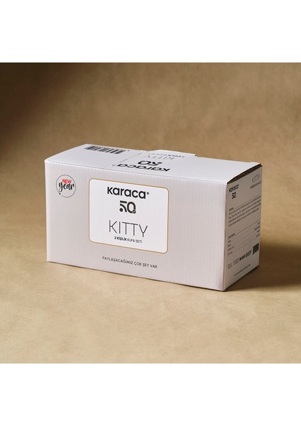 New Year Yılbaşı Kitty 2 Kişilik Kupa Seti 380 ml indirimleri