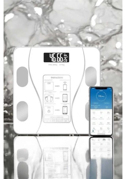 Bfs Akıllı Tartı Bluetooth Bağlantılı Yağ Ölçebilen Tartı Yeni Nesil modelleri