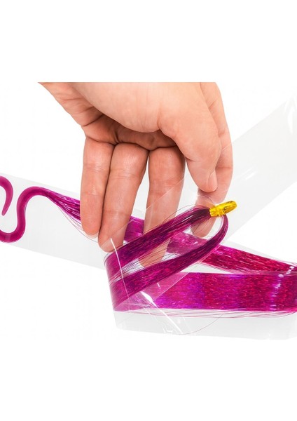 Işıltılı Saç Telleri-Tinsel Saç Işıltısı modelleri