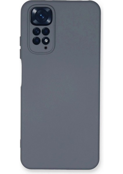 Xiaomi Redmi Note 11 Kılıf Nano Içi Kadife Silikon - Gri