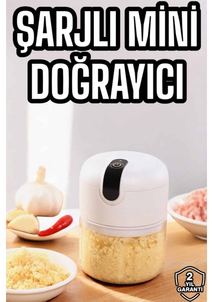 Drnds El Rondosu Mini Şarjlı Doğrayıcı Taşınabilir 250 ml