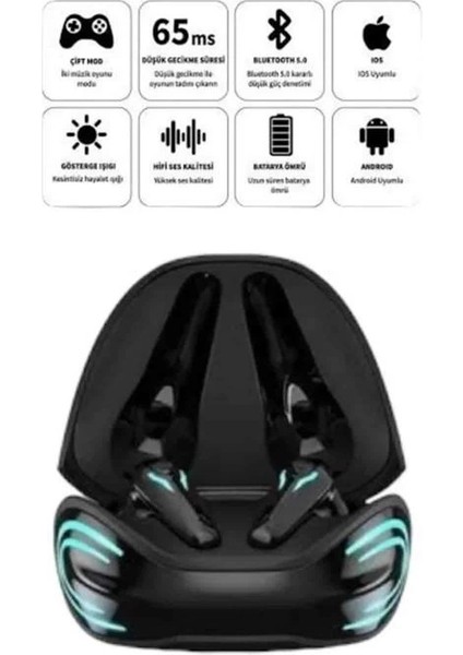 Bfs Android ve Ios Uyumlu Bluetooth Kulaklık Gaming Kulaklık Mini fırsatları