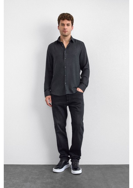 Regular Fit Klasik Yaka Uzun Kollu Gömlek Erkek Gömlek B35W20003 103 fiyatları
