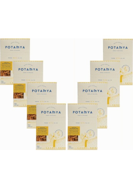 Organik Glutensiz Sarı Mercimek Penne X8