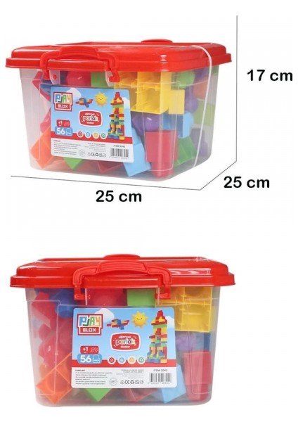 Play Blox Yapı Oyuncakları 56 Parça Kovalı Parlak Renkler Mega Blok Seti 3042 fiyatları