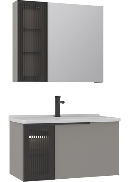 Banyo Pure 80 cm Banyo Dolabı Takımı