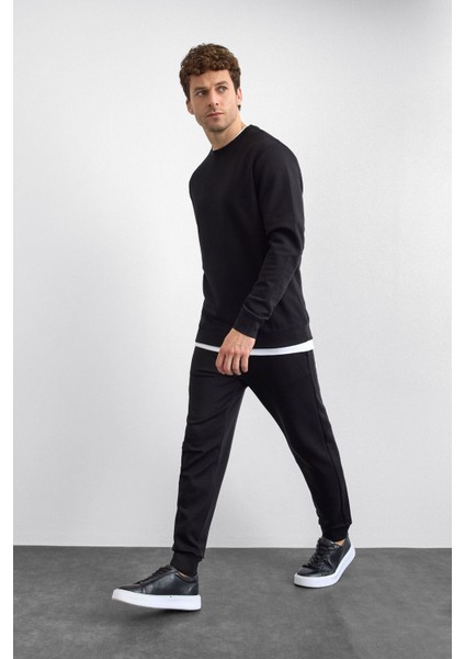 Pamuklu Regular Fit Bisiklet Yaka Sweat Erkek Sweat B35W12005 102 indirimleri