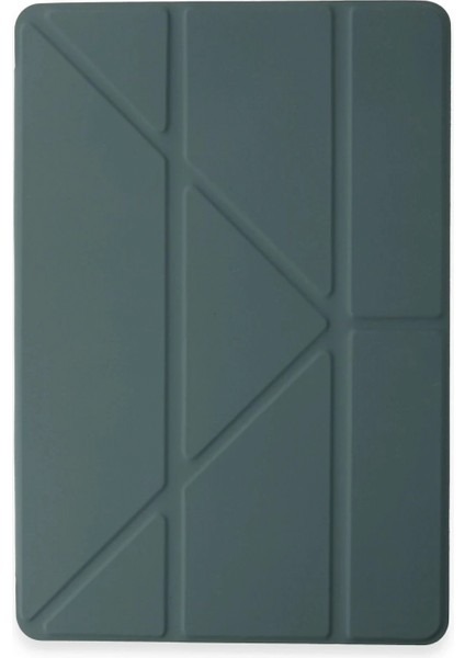 Huawei Honor Pad 9 Kılıf Kalemlikli Mars Tablet Kılıfı - Koyu Yeşil