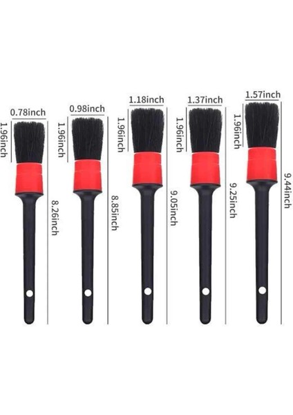 Bfs 5 Adet Oto Detaylı Temizleyici Araç Içi Temizlik Fırça Seti Koltuk Döşeme Kapı Toz Alma Fırçası indirimleri