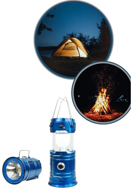 Bfs Büyük Boy Güneş Enerjili Kamp Feneri Işıldak Lamba USB Şarjlı fiyatları