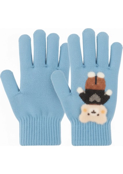 Kitti K25550-02 4-8 Yaş Erkek Çocuk Örme Eldiven