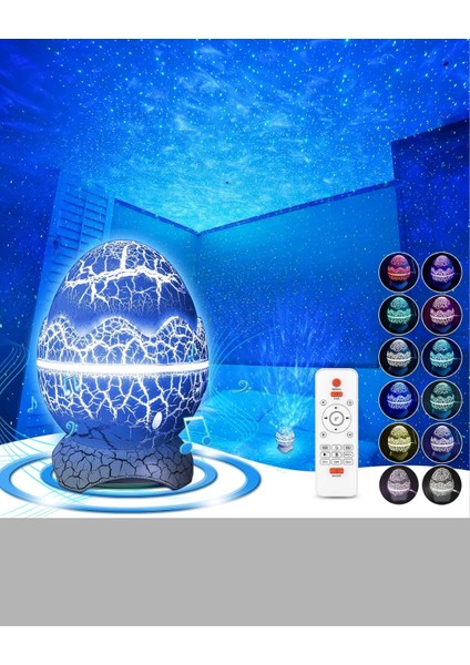 Bfs Dinozor Yumurta Gece Lambası Projektör – 14 Renk Seçeneği fırsatları