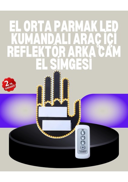 Bfs A Kalite Uzaktan Kumandalı LED Park Uyarı Işığı El Figürlü Model