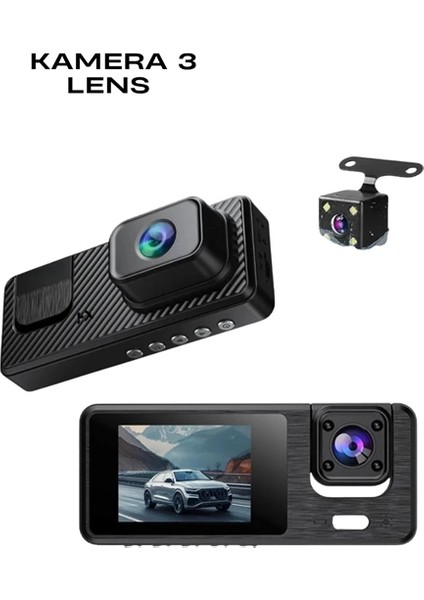 Bfs 1080P 3 Kameralı Araç Dvr -Q301