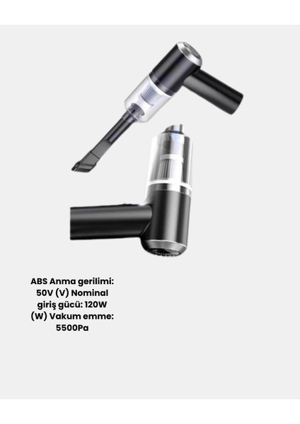 Bfs Kablosuz El Süpürgesi – Araç Içi Temizlik Için 5500PA Güçlü Emiş, USB Şarjlı indirimleri