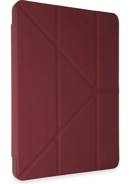 Huawei Honor Pad 9 Kılıf Kalemlikli Mars Tablet Kılıfı - Mürdüm