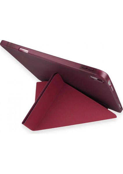 Huawei Honor Pad 9 Kılıf Kalemlikli Mars Tablet Kılıfı - Mürdüm modelleri