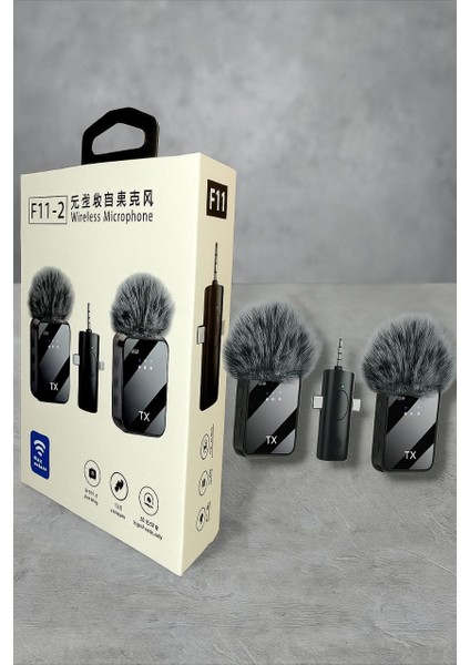 F11-2 Wireless Microphone (Kablosuz Mikrofon Seti) fırsatları