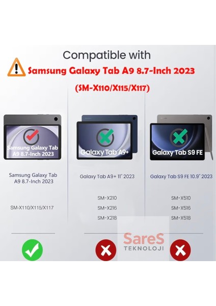 Samsung A9 İle UYUMLU Tablet Kılıfı