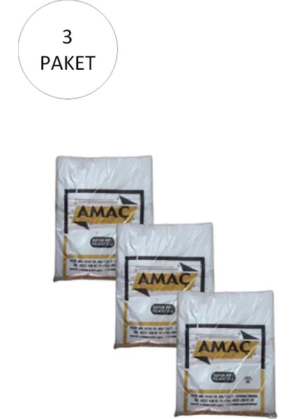 Şeffaf Hışır Atlet Poşet Orta Boy 27x47 Cm 650 Gr (3 Paket-Takriben 600 Adet)