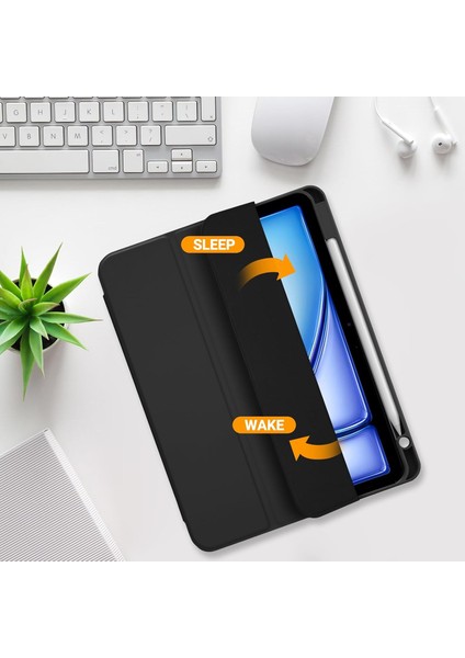 iPad A16 11. Nesil 11 Inç 2025, iPad 10. Nesil 10.9" 2022 Için S Pen Tutucu, Yumuşak Tpu Üç Katlı Stand Koruyucu Tablet Kılıfı, S Pen Şarj Desteği, Otomatik Uyandırma/uyku Modu (Yurt Dışından) modelleri