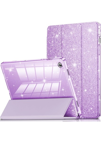 Galaxy Tab A11+ Plus 11 Inç 2025 Için Tablet Kılıfı, Samsung Galaxy Tab A11 Plus 11 Inç 2025 Için Parlak Şeffaf Arkalı Simli Kapak [otomatik Uyandırma/uyku] Kız Çocuk Tablet Kılıfı (Yurt Dışından)