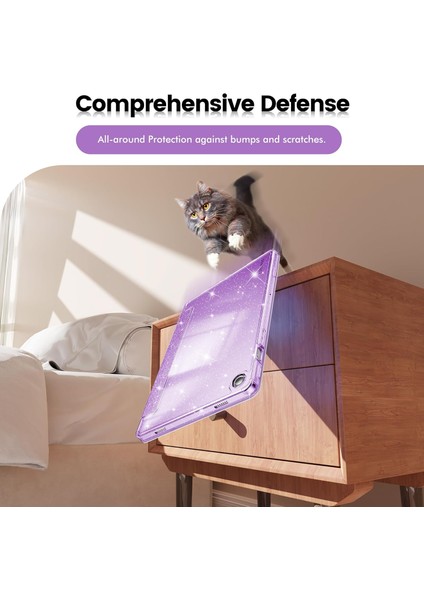 Galaxy Tab A11+ Plus 11 Inç 2025 Için Tablet Kılıfı, Samsung Galaxy Tab A11 Plus 11 Inç 2025 Için Parlak Şeffaf Arkalı Simli Kapak [otomatik Uyandırma/uyku] Kız Çocuk Tablet Kılıfı (Yurt Dışından) fırsatları