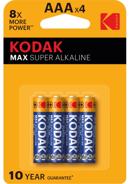 Max Alkalin Ince Pil Aaa 4'lü 3 Adet